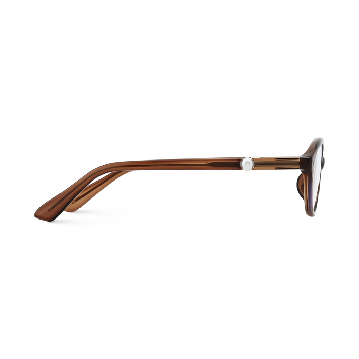 Piper Dark Brown Round Glasses 4