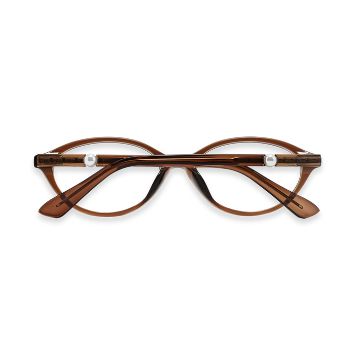 Piper Dark Brown Round Glasses 5