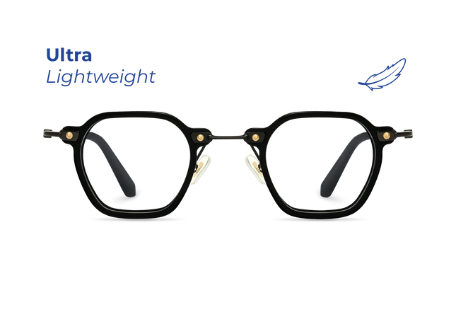 Eydology Foster Black Glasses 2