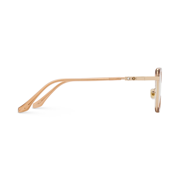 Riley Champagne/Gold Square Glasses-Side View 4