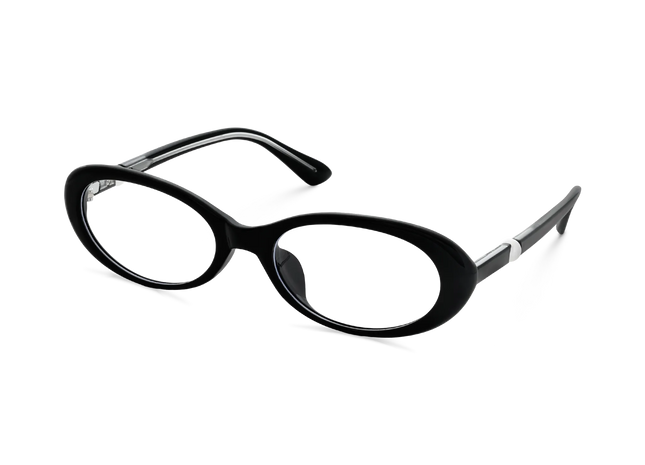 Rose Black Round Glasses 3