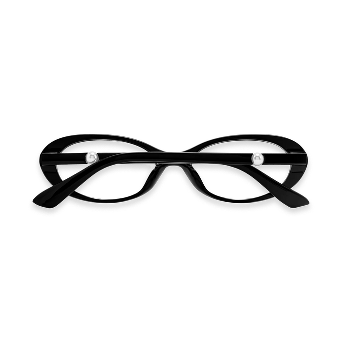 Rose Black Round Glasses 5