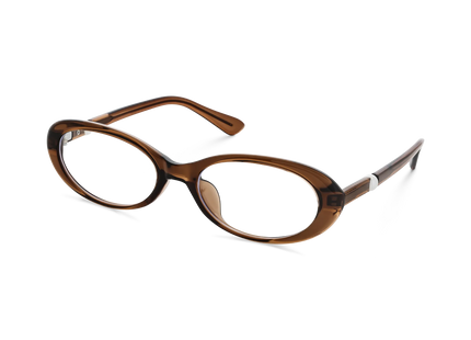 Rose Dark Brown Round Glasses 3
