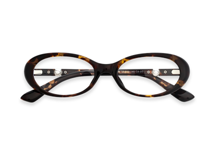 Rose Dark Tortoise Round Glasses 1