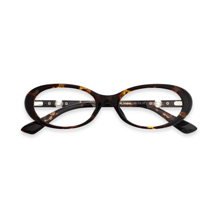 Rose Dark Tortoise Round Glasses 1