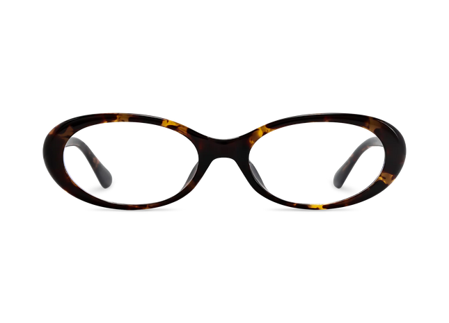 Rose Dark Tortoise Round Glasses 2
