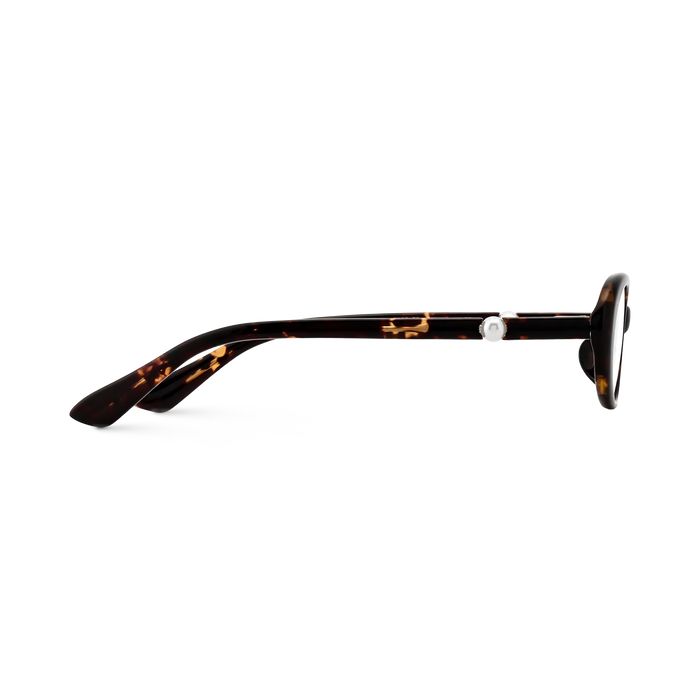 Rose Dark Tortoise Round Glasses 4 