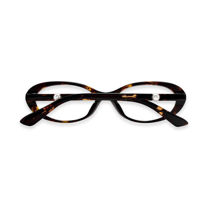 Rose Dark Tortoise Round Glasses 5