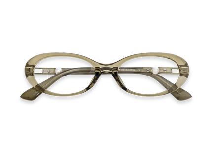 Rose Green Round Glasses 1