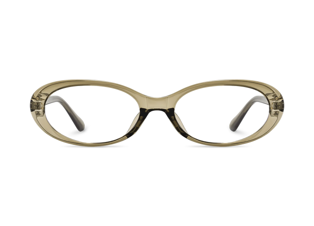 Rose Green Round Glasses 2