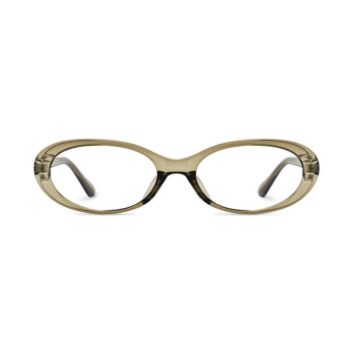 Rose Green Round Glasses 2