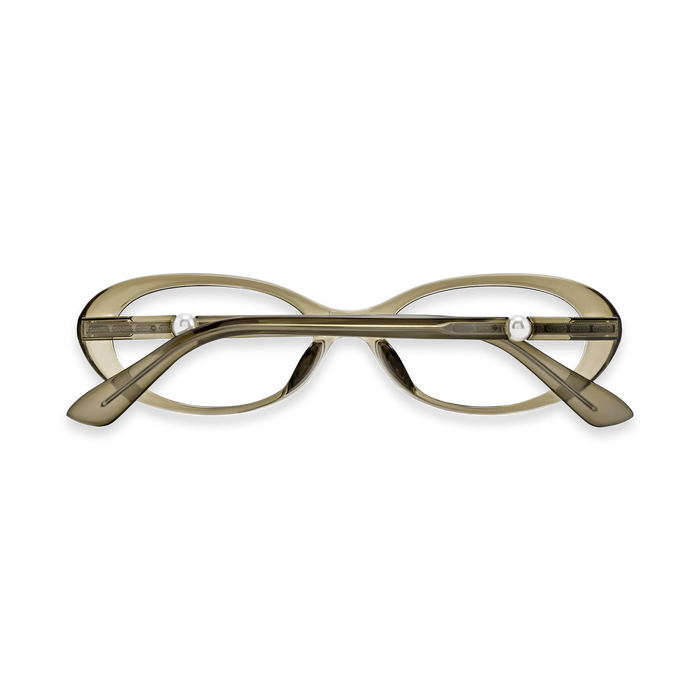 Rose Green Round Glasses 5