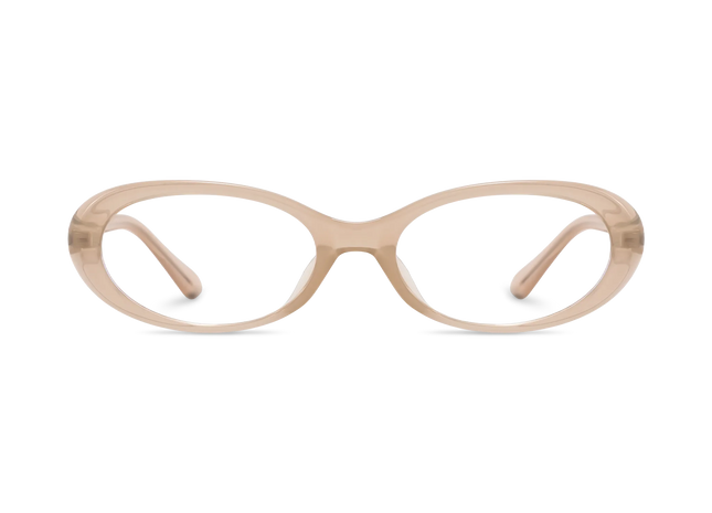 Rose Taupe Round Glasses 2