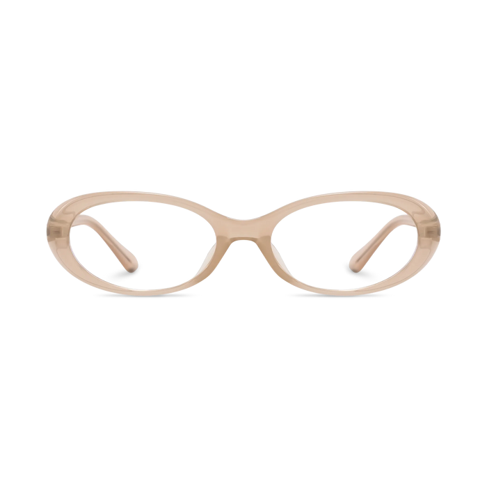 Rose Taupe Round Glasses 2