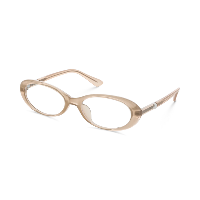Rose Taupe Round Glasses 3