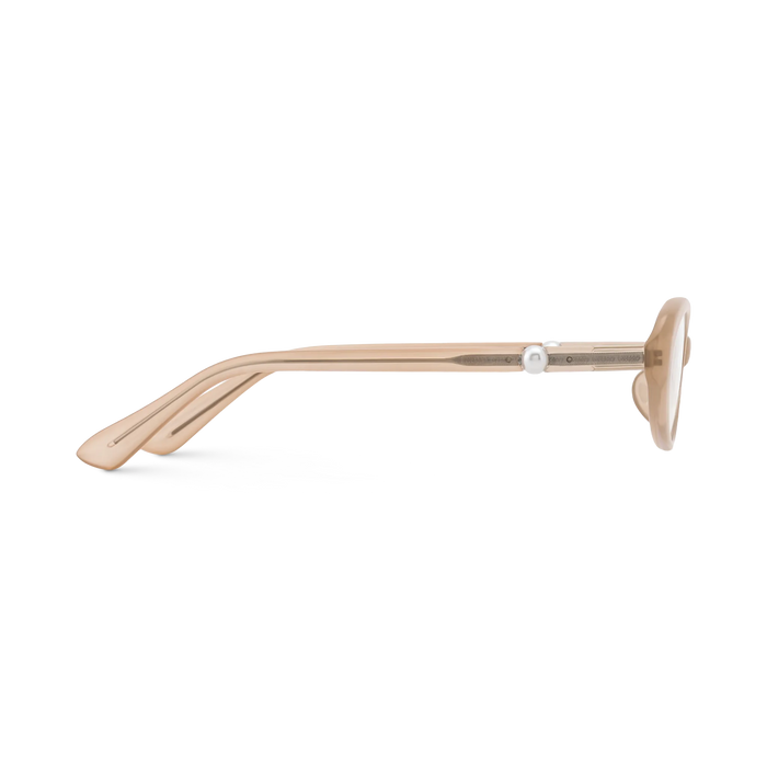Rose Taupe Round Glasses 4