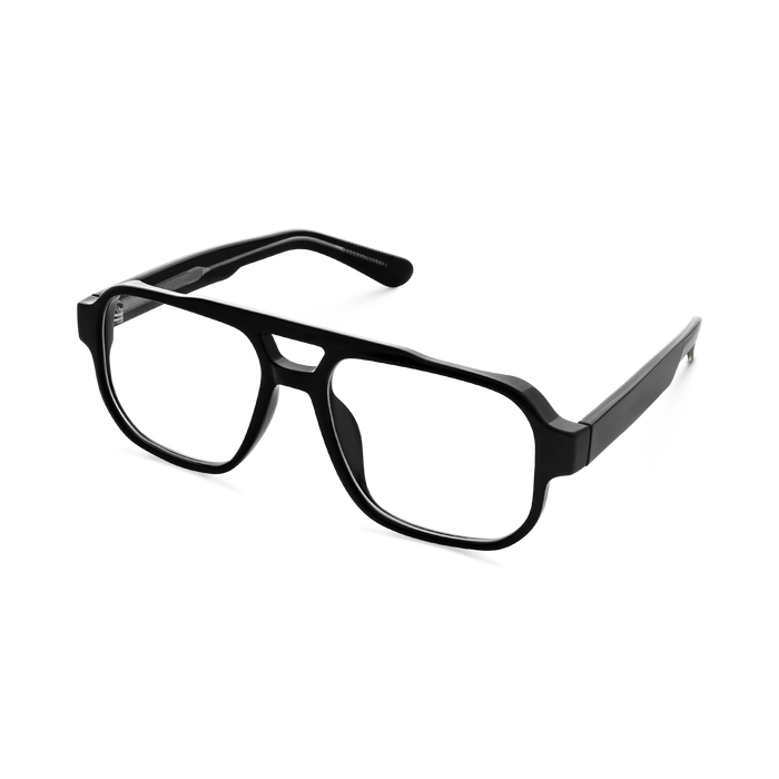Ruby Black Aviator Glasses 3