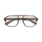 Ruby Crystal Brown Aviator Glasses 1