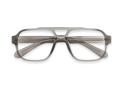 Ruby Crystal Grey Aviator Glasses 1