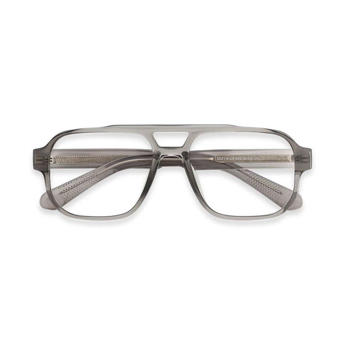Ruby Crystal Grey Aviator Glasses 1