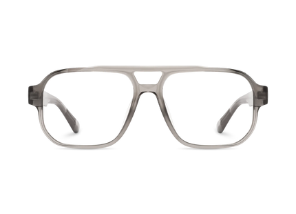 Ruby Crystal Grey Aviator Glasses 2