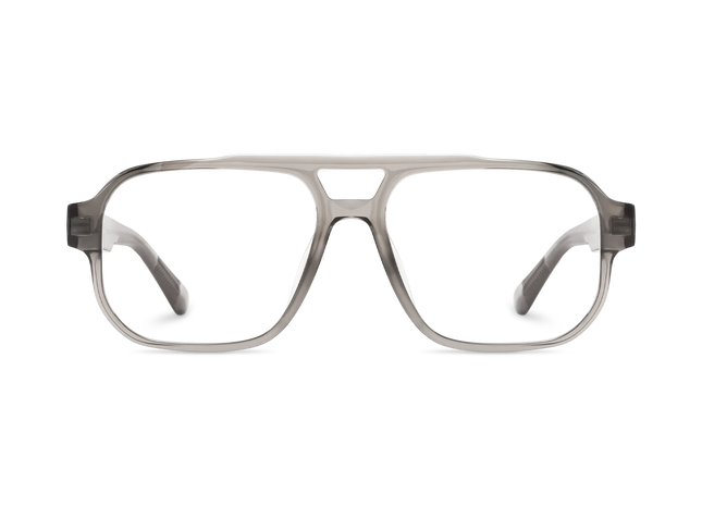 Ruby Crystal Grey Aviator Glasses 2
