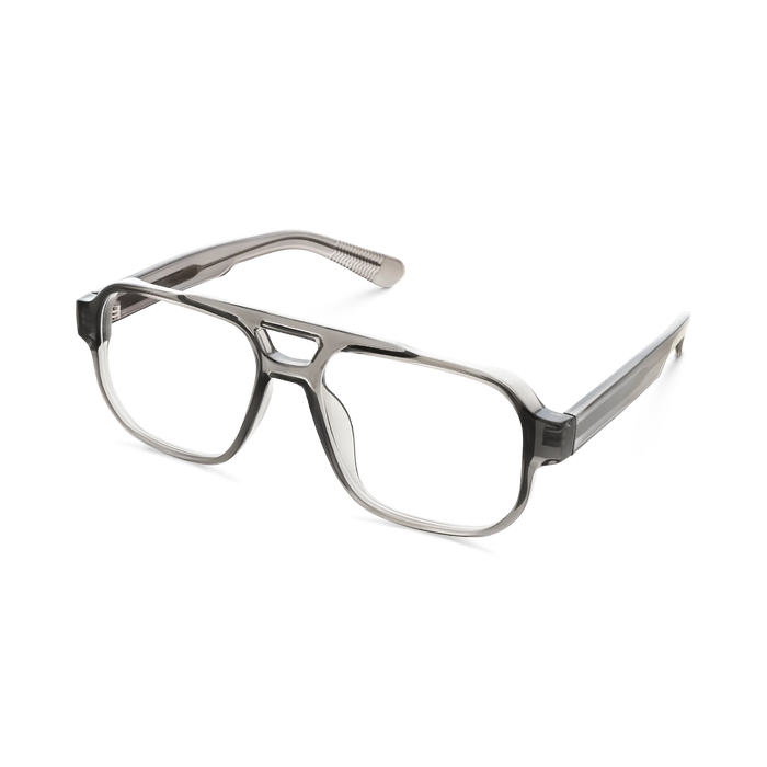 Ruby Crystal Grey Aviator Glasses 3