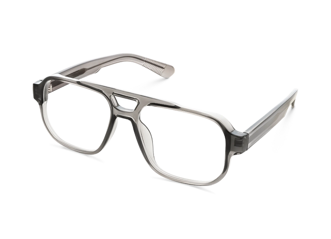 Ruby Crystal Grey Aviator Glasses 5