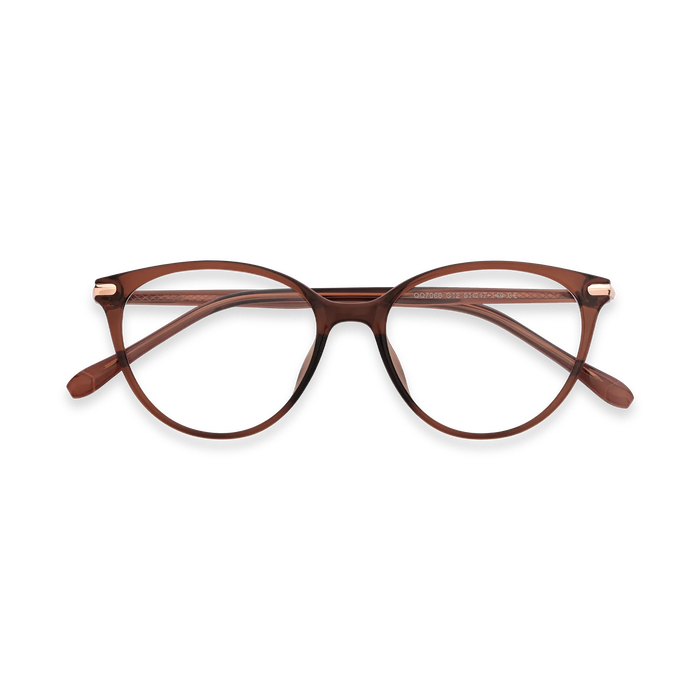 Saylor Dark Brown Round Glasses 1