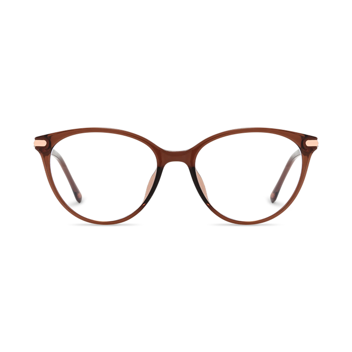Saylor Dark Brown Round Glasses 2