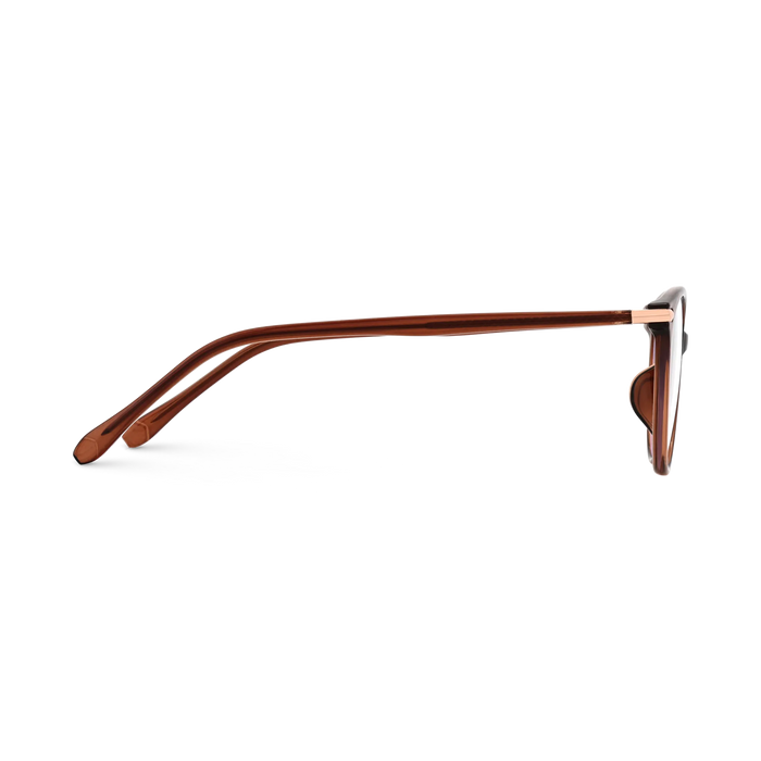 Saylor Dark Brown Round Glasses 4