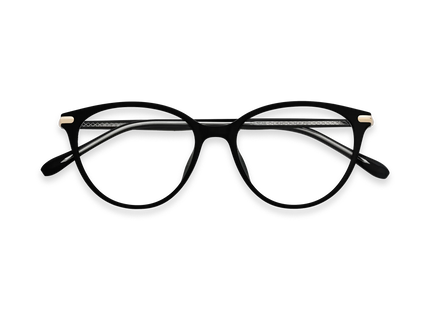 Saylor Gold/Black Round Glasses 1