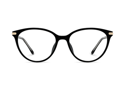 Saylor Gold/Black Round Glasses 2