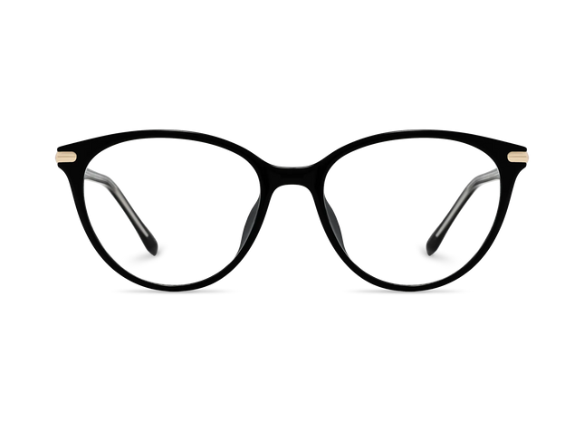 Saylor Gold/Black Round Glasses 2