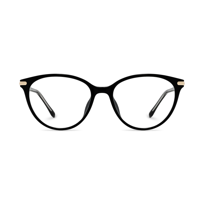 Saylor Gold/Black Round Glasses 2