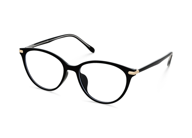 Saylor Gold/Black Round Glasses 3