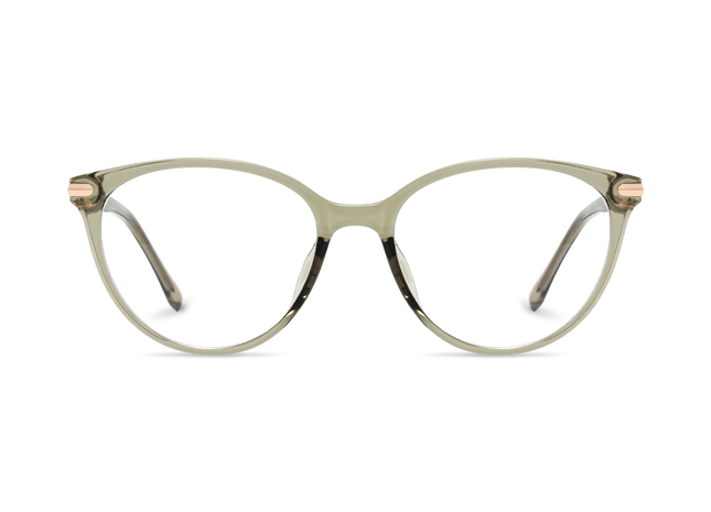 Saylor Green Round Glasses 2