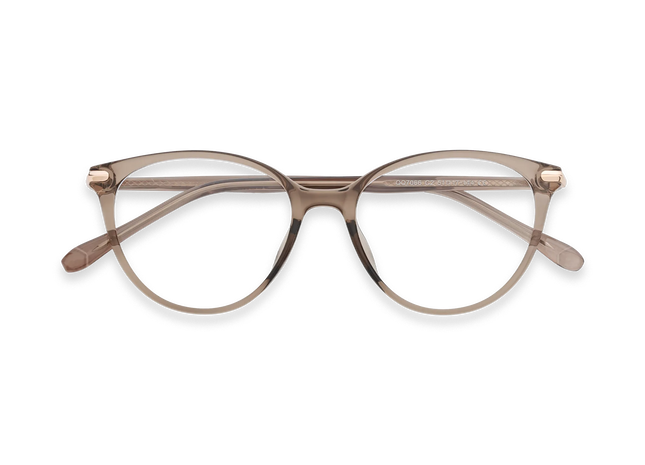 Saylor  Light Brown Round Glasses 1