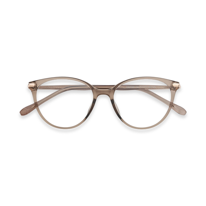Saylor  Light Brown Round Glasses 1