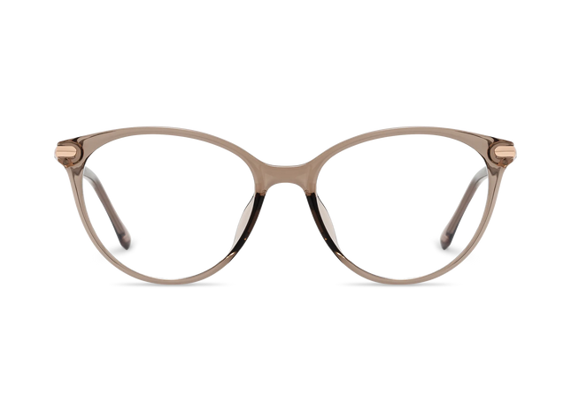 Saylor  Light Brown Round Glasses 2