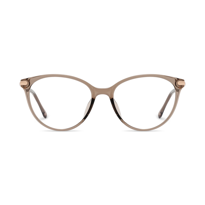 Saylor  Light Brown Round Glasses 2