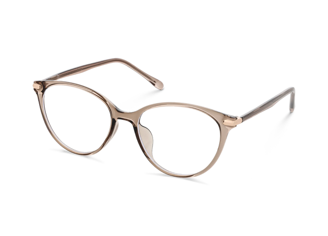 Saylor  Light Brown Round Glasses 3