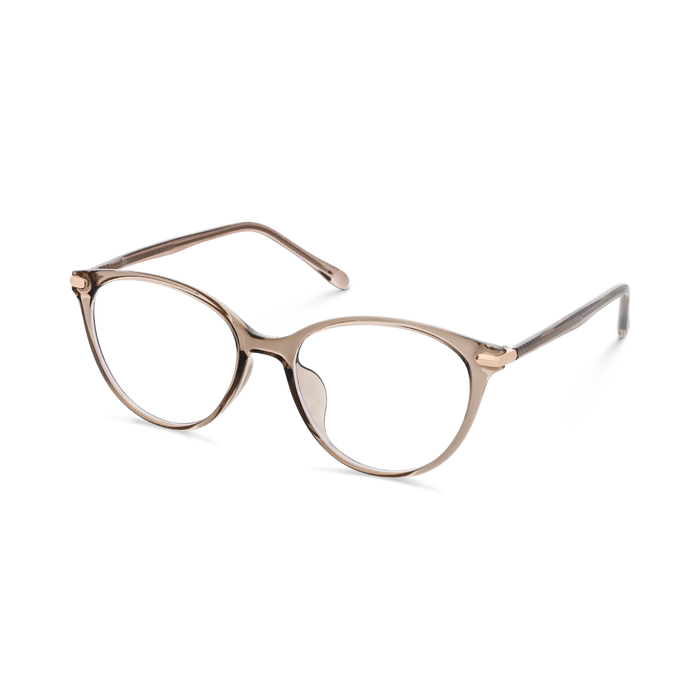 Saylor  Light Brown Round Glasses 3