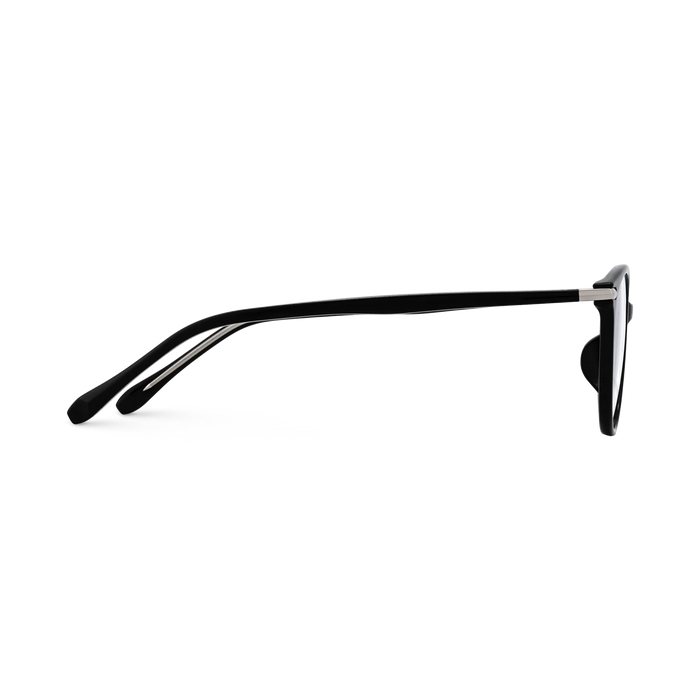 Saylor Silver/Black Round Glasses 4