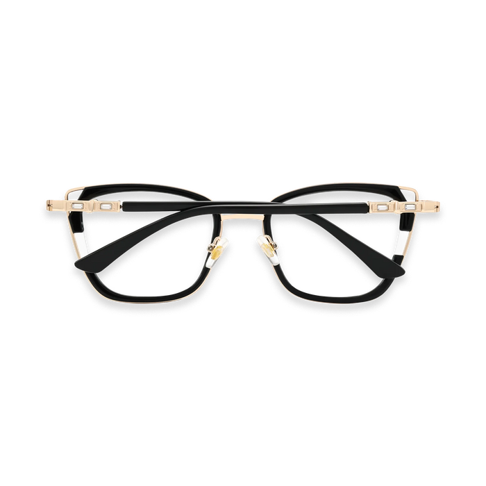 Scarlett Gold/Black Square Glasses-Back View 5