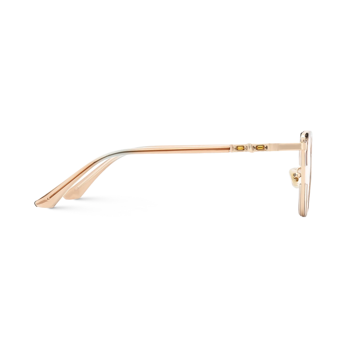 Scarlett Gold/Champagne Square Glasses-Side View 4