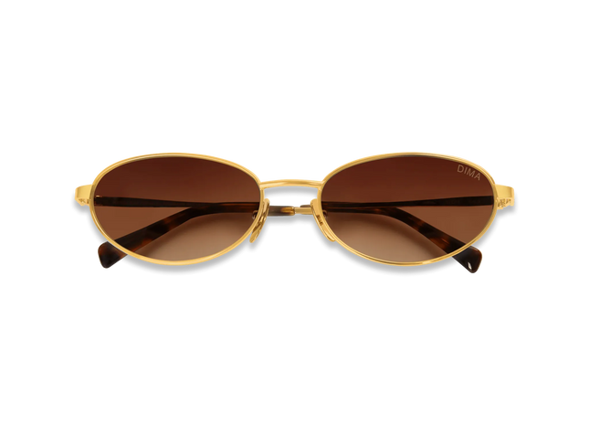 Shena gold dark tortoise brown frame brown gradient lens 2