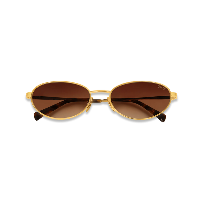 Shena gold dark tortoise brown frame brown gradient lens 2