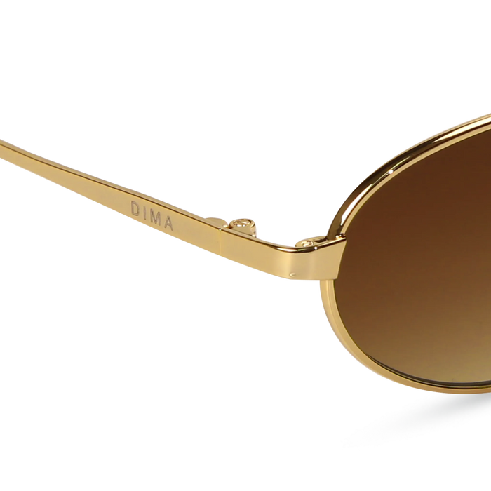 Shena gold dark tortoise brown frame brown gradient lens 5
