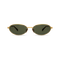 Shena gold dark tortoise brown frame green lens 1